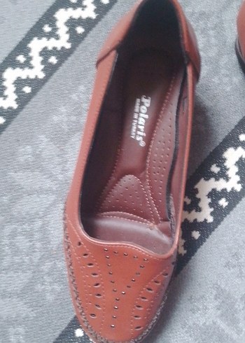 Kadın Kahverengi Dolgu Topuklu Babet - Görsel 2