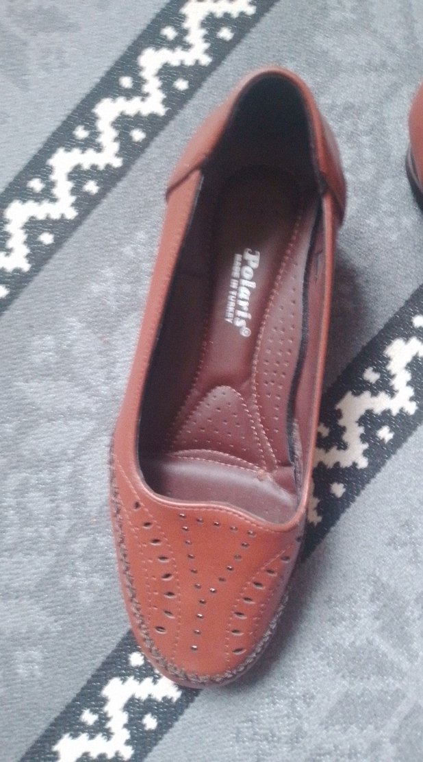 Kadın Kahverengi Dolgu Topuklu Babet - Görsel 2