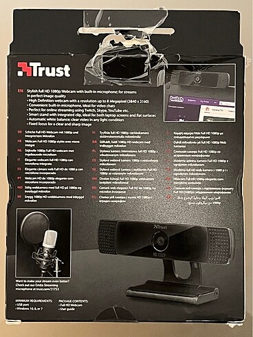 Beden Trust GXT 1160 Vero Full HD 1080p Webcam