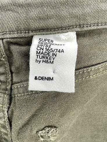 29 Beden haki Renk PreLoved Skinny %70 İndirimli.