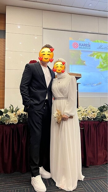 Tesettür nikah elbisesi