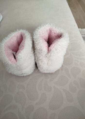 Kız Bebek İlk Adım Pembe Polar Ayakkabı - Görsel 4