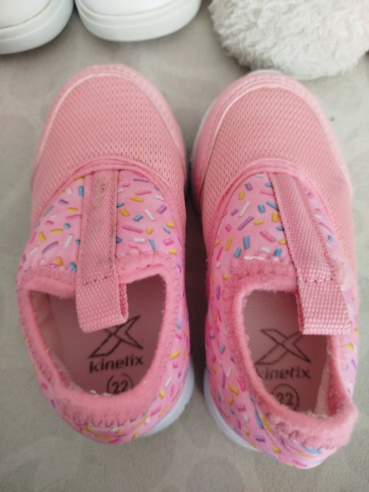 Kız Bebek İlk Adım Pembe Polar Ayakkabı - Görsel 2