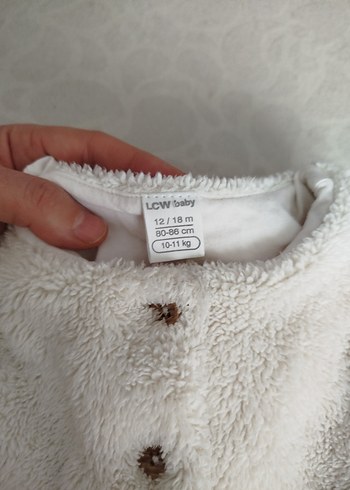 Lcw Kız Çocuk Beyaz Peluş Yelek - Görsel 2
