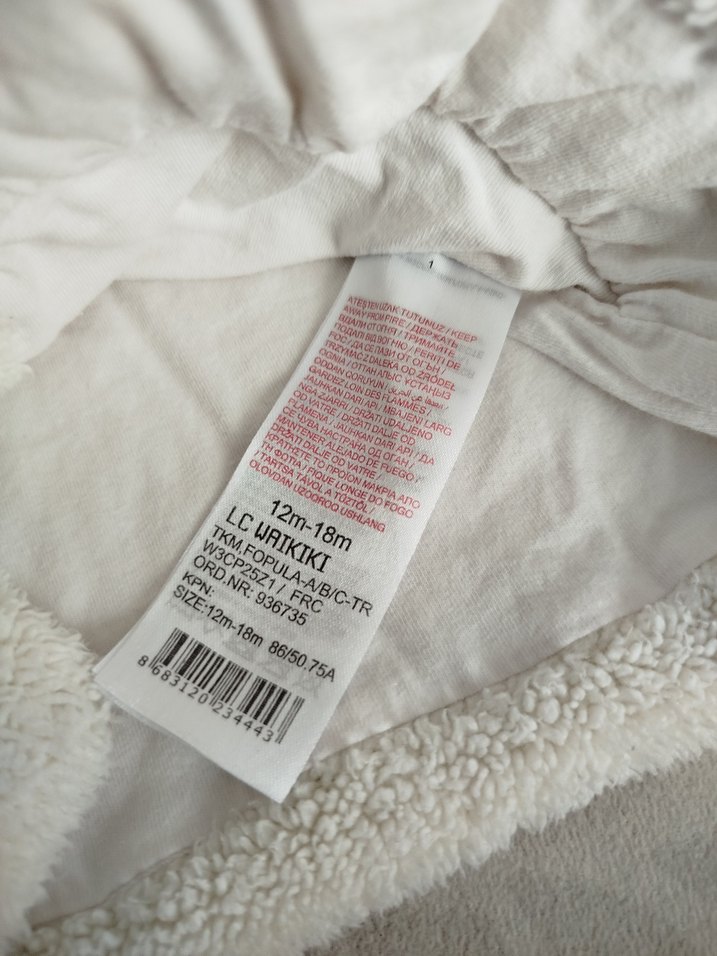 Lcw Kız Çocuk Beyaz Peluş Yelek - Görsel 3