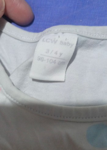 LC Waikiki Kız Çocuk Beyaz Puantiyeli Yazlık Tişört
