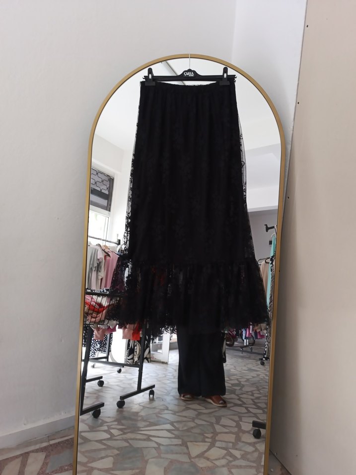 Dantel etek düğün veya günlük - Görsel 5