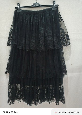 Dantel etek düğün veya günlük - Görsel 3