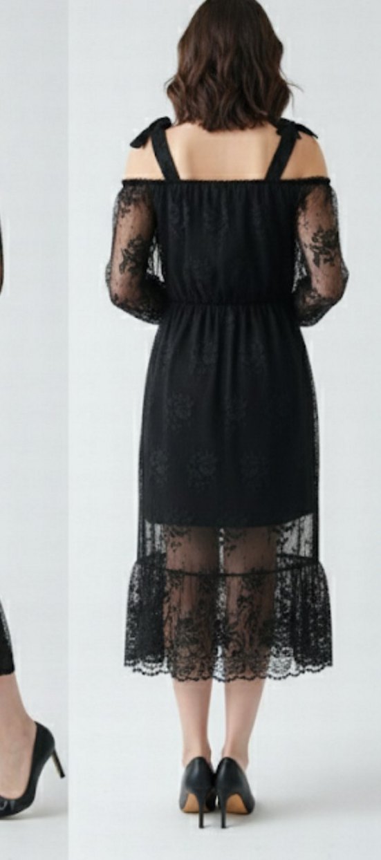 özel tasarım Dantel Elbise - Görsel 3