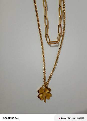 İkili Yonca Kolye - Görsel 2