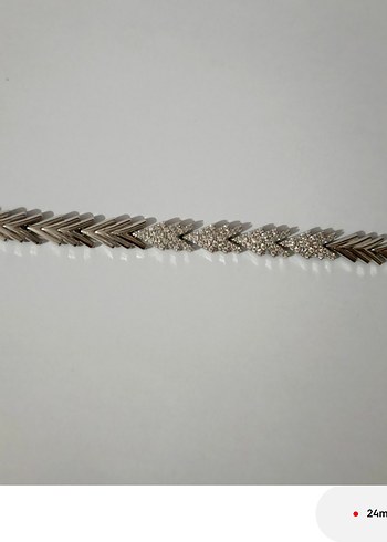 Taşlı Çelik Bileklik - Görsel 2