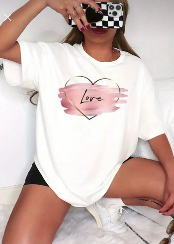 OVERSIZE baskılı unısex tshirt