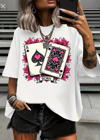 OVERSIZE baskılı unısex tshirt