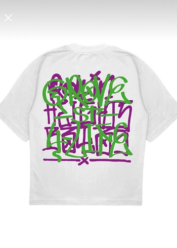 OVERSIZE baskılı unısex tshirt