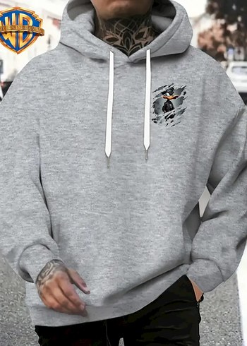 s/m Beden OVERSIZE baskılı unısex sweatshirt