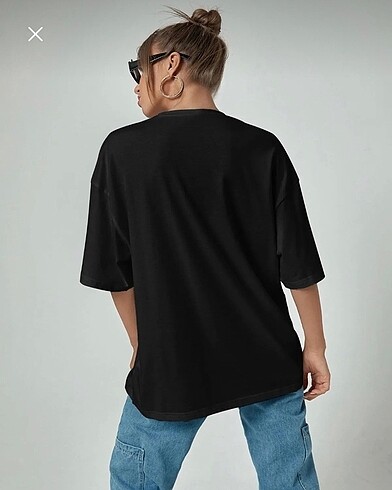 m Beden Oversıze baskılı unısex tshirt