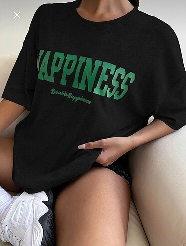 Diğer Oversıze baskılı unısex tshirt