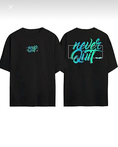 Oversıze baskılı unısex tshirt