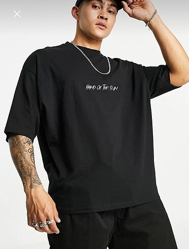 Diğer Oversıze baskılı unısex tshirt
