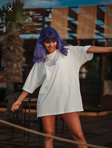 xl Beden beyaz Renk Oversıze baskılı unısex tshirt