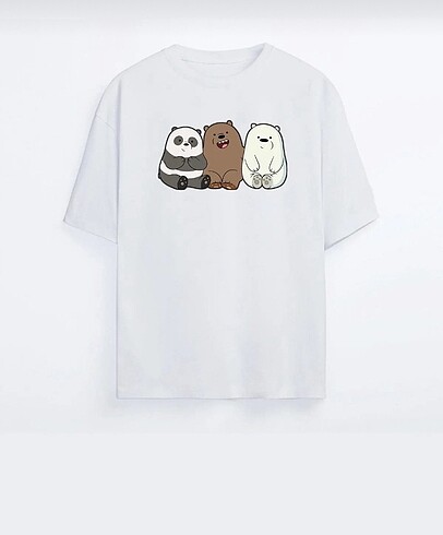 Oversıze baskılı unısex tshirt
