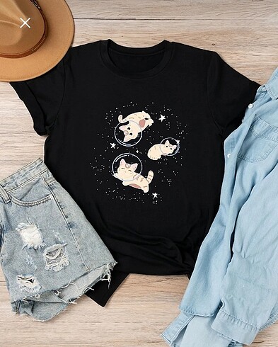 Oversıze baskılı unısex tshirt