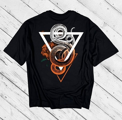 Oversıze baskılı unısex tshirt