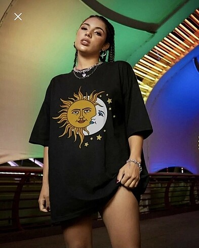 s Beden siyah Renk Oversıze baskılı unısex tshirt