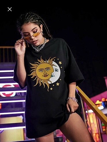 s Beden Oversıze baskılı unısex tshirt