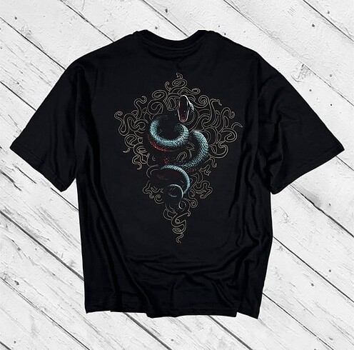 Oversıze baskılı unısex tshirt