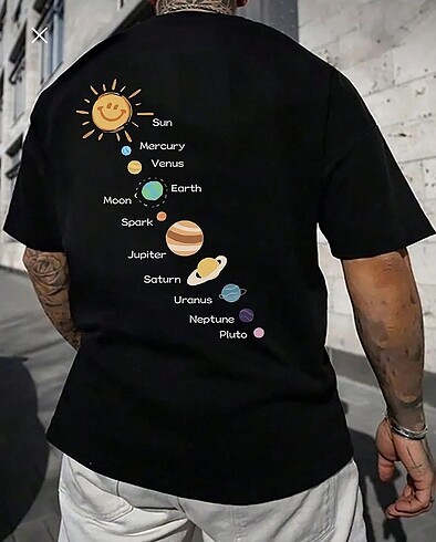 Oversıze baskılı unısex tshirt