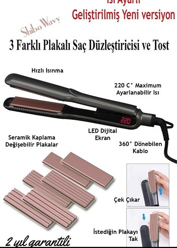 Shibowawy Saç düzleştiricisi veSaç tost makinesi - Görsel 2