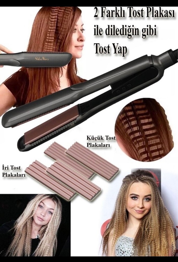 Shibowawy Saç düzleştiricisi veSaç tost makinesi - Görsel 3