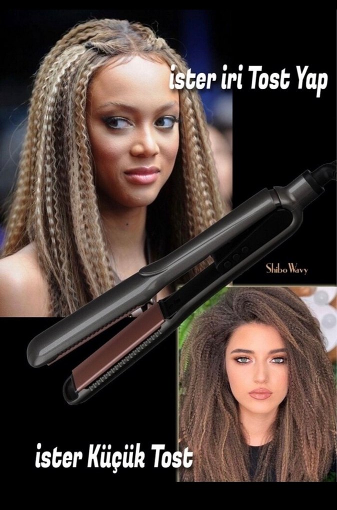 Shibowawy Saç düzleştiricisi veSaç tost makinesi - Görsel 4