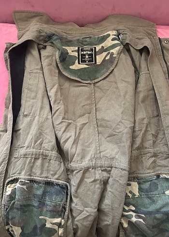 Unisex Düğmeli, Salaş Kesim Keten Ceket - Görsel 4