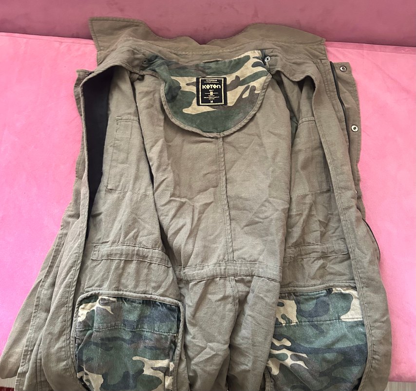 Unisex Düğmeli, Salaş Kesim Keten Ceket - Görsel 4