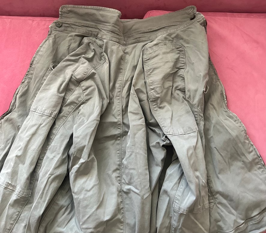 Unisex Düğmeli, Salaş Kesim Keten Ceket - Görsel 3