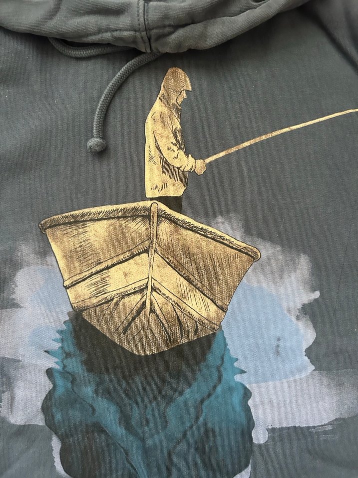 Kaft Baskılı Sweatshirt Kapüşonlu Baskılı Sweatshirt - Görsel 3