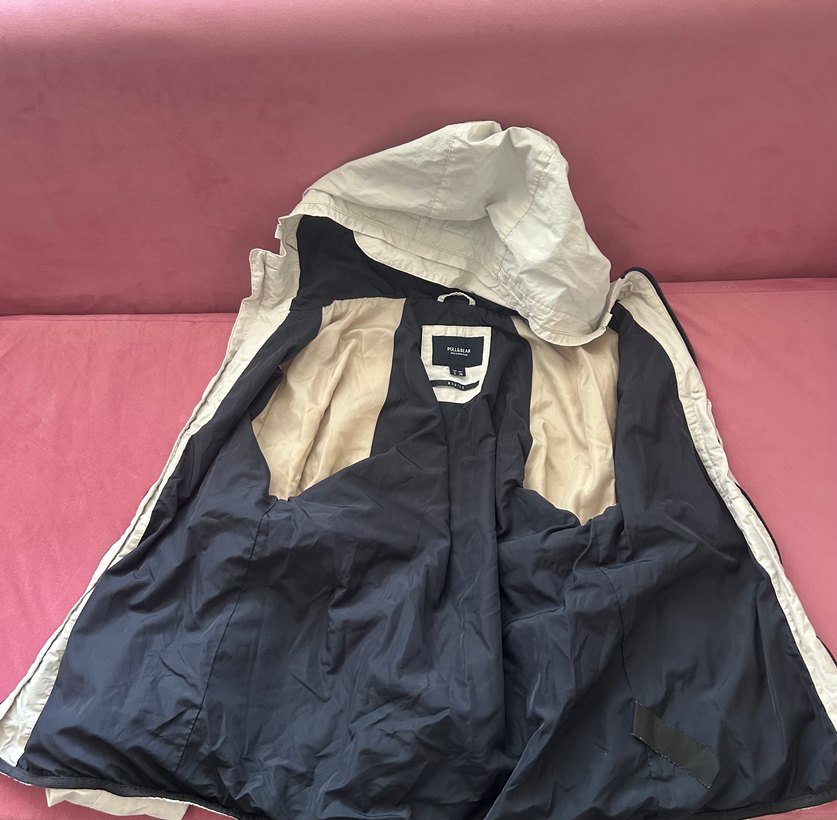 Unisex Gri Kapüşonlu Fermuarlı Ceket - Görsel 3