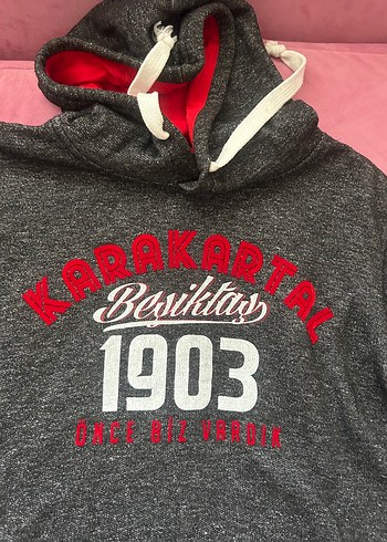 Kapüşonlu Boğaziçi Baskılı Sweatshirt - Görsel 3