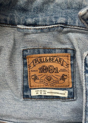 Düğmeli Mavi Kot Ceket - Görsel 2