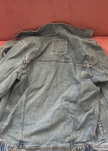 Düğmeli Mavi Kot Ceket - Görsel 3