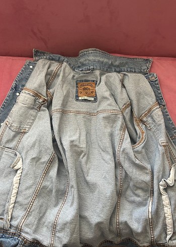 Düğmeli Mavi Kot Ceket - Görsel 4