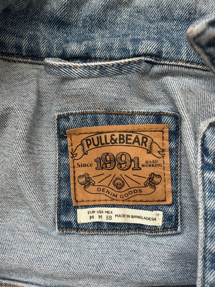 Düğmeli Mavi Kot Ceket - Görsel 2