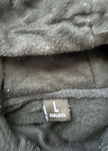 Siyah Kapüşonlu Baskılı Sweatshirt - Görsel 2