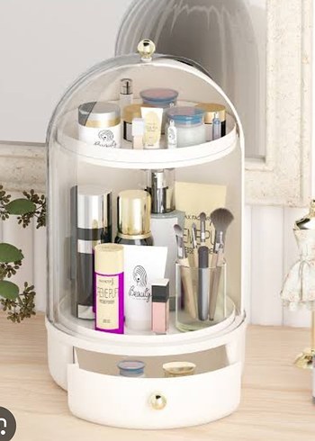 Beyaz Işıklı Makyaj Organizeri - Görsel 2