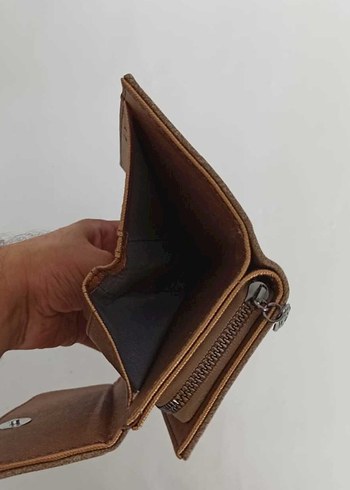 Bej Süet Kadın Cüzdanı Polo Marka - Görsel 2