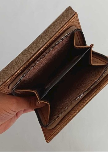 Bej Süet Kadın Cüzdanı Polo Marka - Görsel 3