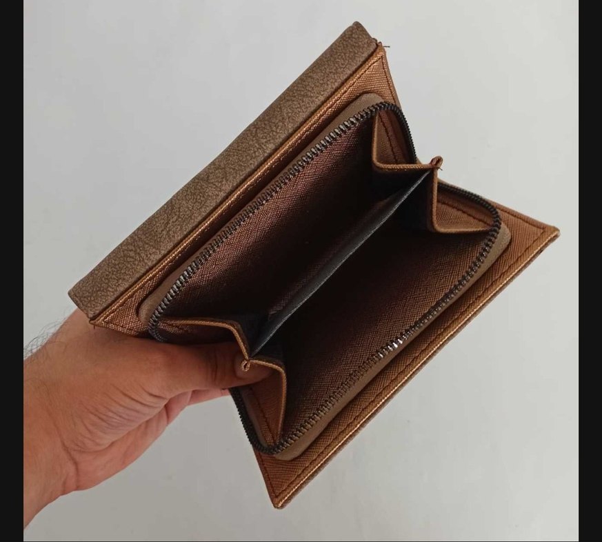 Bej Süet Kadın Cüzdanı Polo Marka - Görsel 3