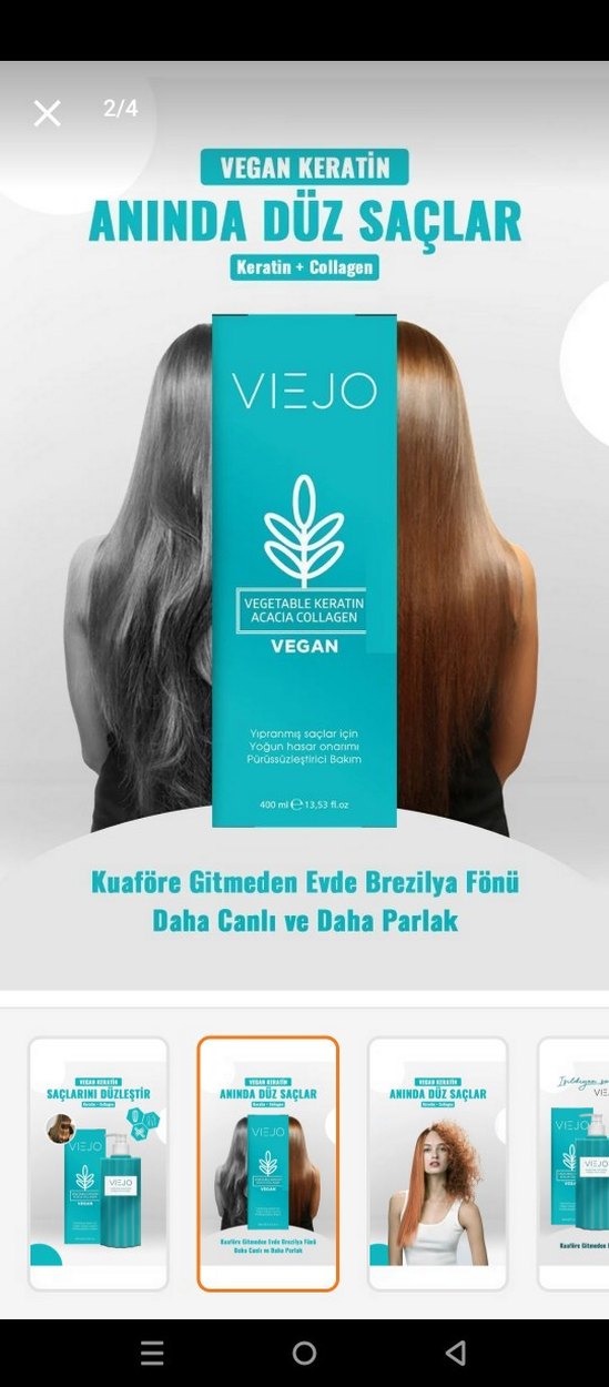 Viejo Saç Kremi 400 ml - Kolay Tarama ve Onarım - Görsel 3